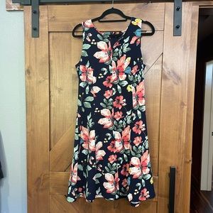 Beautiful navy sleeveless dress size 8